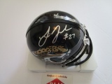 Leonard Fournete, Carolina Panthers Star Running Back, Autographed Mini Helmet w COA