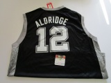LaMarcus Aldridge, San Antonio Spurs, 7 Time All Star Autographed Jersey w COA