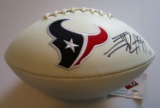 JJ Watt, Houston Texans, 3 Time Defensive Player of the Year, Autographed Football w COA