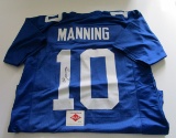 Eli Manning, N Y Giants, 2 time Super Bowl MVP Autographed Jersey w COA