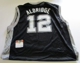 LaMarcus Aldridge, San Antonio Spurs, 7 Time All Star, Autographed Spurs NBA Jersey w COA
