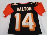 Andy Dalton, Cincinnati Bengals quarterback, Autograph Jersey w COA sticker