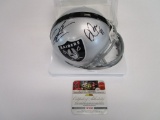 Derek Carr & Amari Cooper, Oakland Raiders Stars, Autographed Mini Helmet w COA