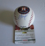 Jose Altuve, Houston Astros, MVP and 6 time All Star, Signed Baseball  w COA