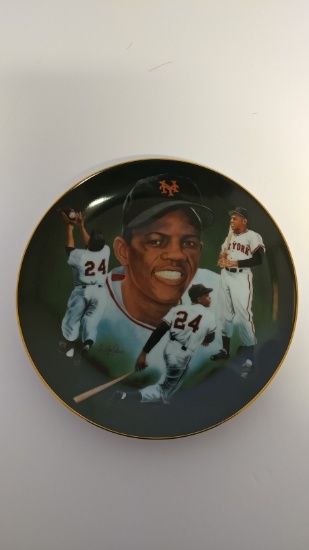 Willie Mays Porcelain Plate