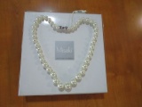 White Pearl Necklace - New with Box by Misaki