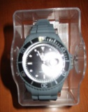 Murat Watch - Men's Black face with Gray band -New