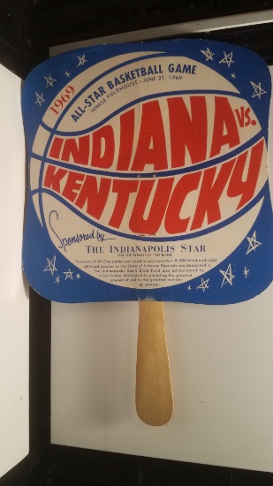 RARE 1969 ALL STAR BASKETBALL GAME PADDLE EXCELLENT CONDITION