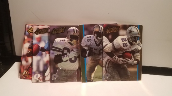 LOT OF 6 ACTION PACKED  BRAILLE CARDS WITH EMMITT SMITH