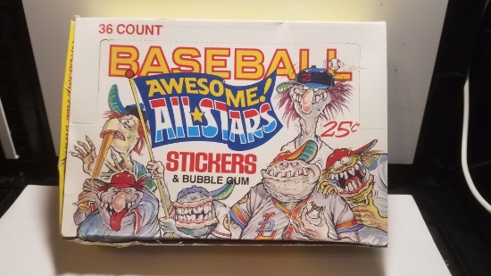 VINTAGE 1980'S LEAF AWESOME BASEBALL ALL STARS WAX BOX