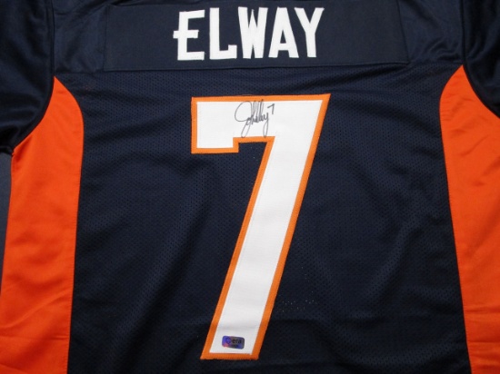 John Elway of the Denver Broncos signed autographed football jerseys ERA COA 608