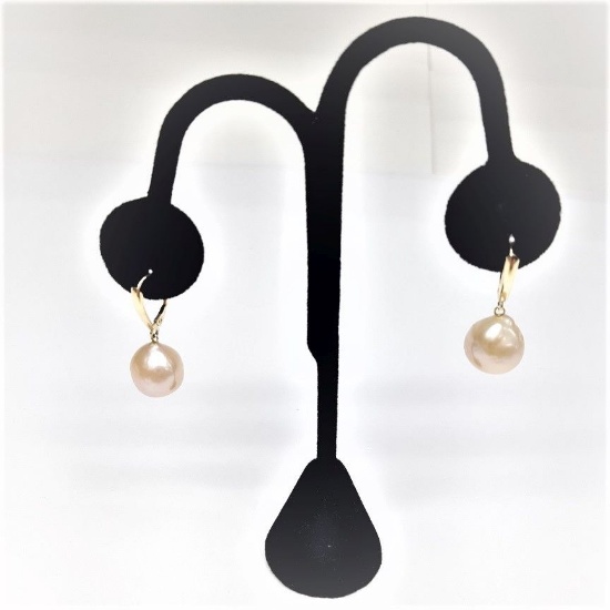 HONORA 14k Gold Ming Cultured Pearl Drop Earrings