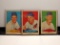 LOT OF 3 VINTAGE 1950'S BASEBALL CARDS VG SEE PHOTOS FOR NAMES