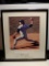 YANKEES CATFISH HUNTER MATTED AND FRAMED SIGNED WITH COA