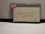 VINTAGE JOE BLACK SIGNED 3X5 JSA COA DODGERS