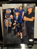 AC/DC CHRIS SLADE SIGNED 8X10 JSA COA CERTIFIED