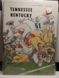 VINTAGE 1954 TENNESSEE VS KENTUCKY FOOTBALL PROGRAM EXCELLENT CONDITION