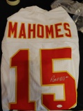 REDSKINS PAT MAHOMES WHITE JERSEY SIGNED TOTAL SPORTS COA