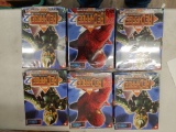 LOT OF SIX MINT MARVEL SEALED COLLECTIBLE TRADING CARD GAME BOXES