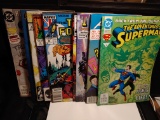 LOT OF 10 VINTAGE COMIC BOOKS SUPERMAN BATMAN+++ EX CONDITION