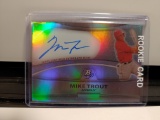 MIKE TROUT SIGNED TOPPS ROOKIE REFRACTOR TOPPS INSERT COA