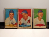 LOT OF 3 VINTAGE 1950'S BASEBALL CARDS VG SEE PHOTOS FOR NAMES