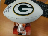 CLAY MATTHEWS SIGNED FOOTBALL IN PERSON SIGNED PHOTO COA