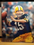 PACKERS BART STARR SIGNED 8X10 MOUNTED MEMORIES COA