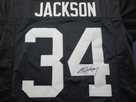 Bo Jackson of the Oakland Raiders signed autographed football jersey PAAS COA 293