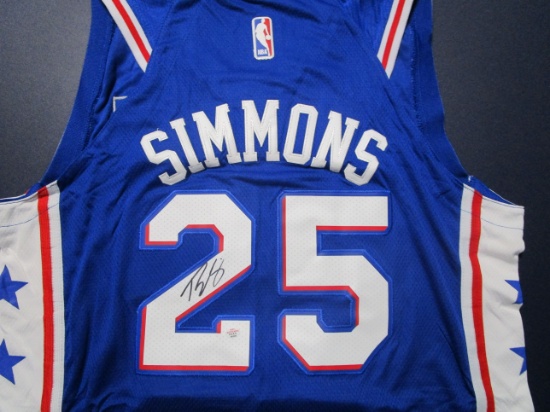 Ben Simmons of the Philadelphia 76ers signed autographed basketball jersey PAAS COA 329