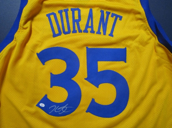 Kevin Durant of the Golden State Warriors signed autographed basketball jersey PAAS COA 612