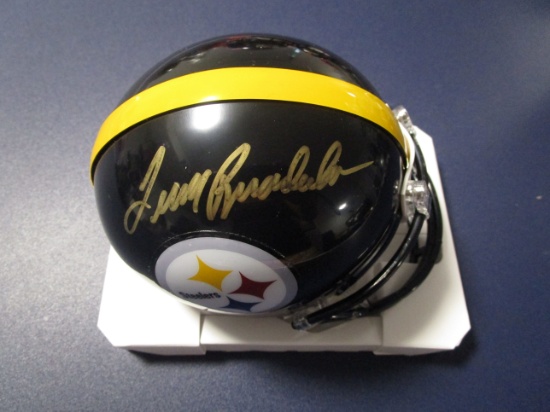 Terry Bradshaw of the Pittsburgh Steelers signed autographed mini helmet PAAS COA 397