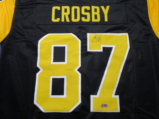 Sidney Crosby of the Pittsburgh Penguins signed autographed hockey jersey ERA COA 623