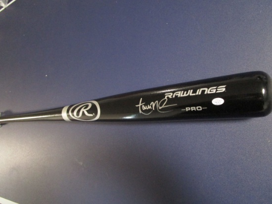 Aaron Nola of the Philadelphia Phillies signed autographed black baseball bat PAAS COA 137