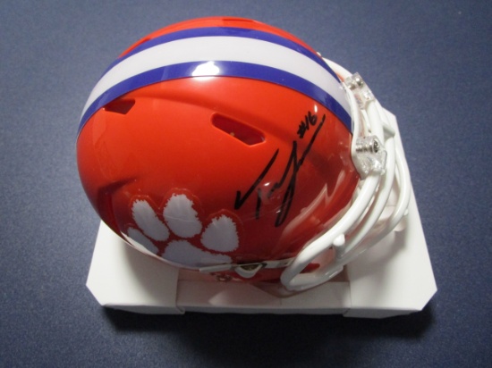 Trevor Lawrence of the Clemson Tigers  signed autographed mini football helmet PAAS COA 211