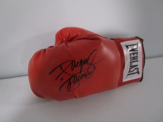 Manny Pacquiao signed autographed boxing glove PAAS COA 537