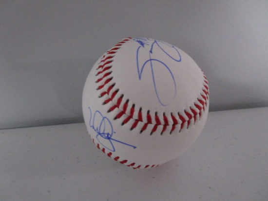 Mark McGwire Sammy Sosa signed autographed baseball CA COA 896
