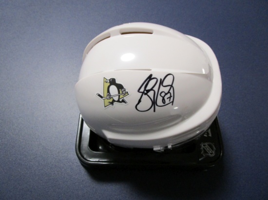 Sidney Crosby of the Pittsburgh Penguins signed autographed mini hockey helmet PAAS COA 280