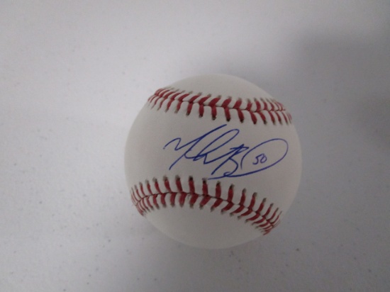 Mookie Betts of the Boston Red Sox signed autographed ROMLB baseball PAAS COA 738