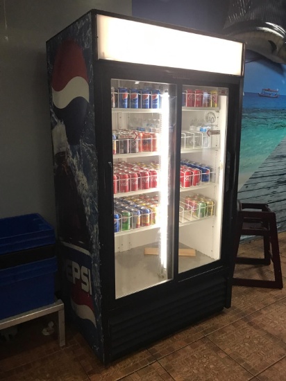 True Beverage Cooler 44"x30"x78"