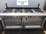 Garland 8 Burner Gas Stover with 2 Ovens