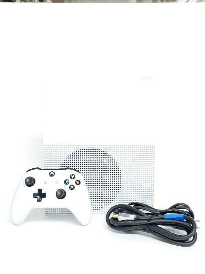 XBOX 1 S Model 1681 White Video Game System