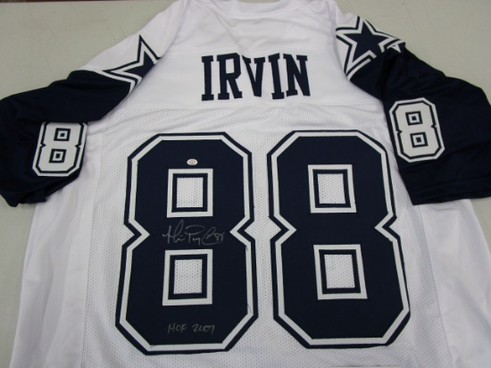 Michael Irvin of the Dallas Cowboys signed autographed football jersey PAAS COA 266