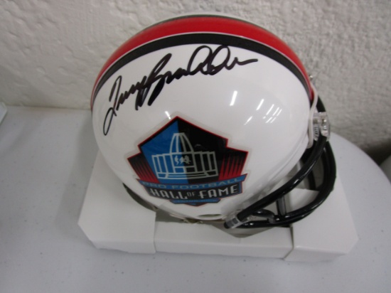 Terry Bradshaw of the Pittsburgh Steelers signed autographed HOF mini football helmet COA