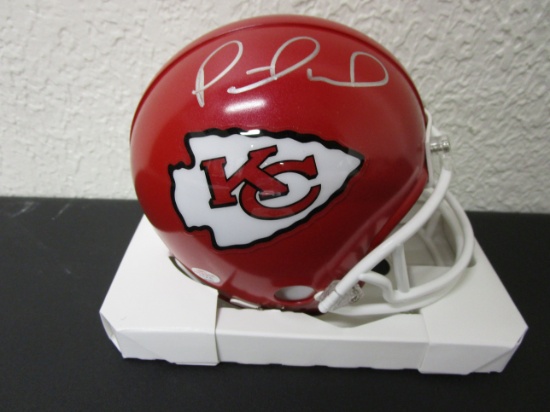 Patrick Mahomes of the Kansas City Chiefs signed autographed mini football helmet PAAS COA 382