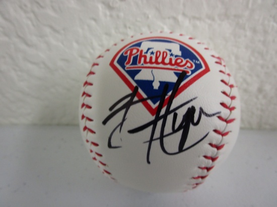 Bryce Harper of the Philadelphia Phillies signed autographed logo baseball CA COA 282