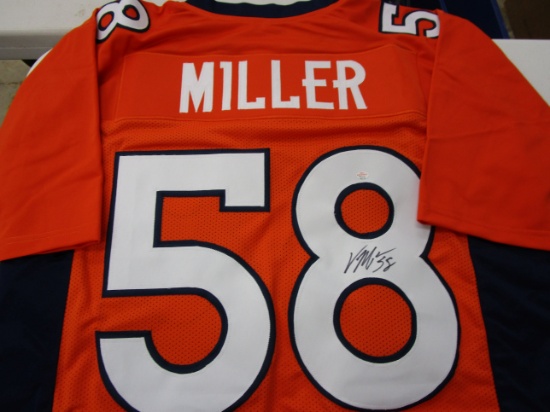 Von Miller of the Denver Broncos signed autographed football jersey PAAS COA 279