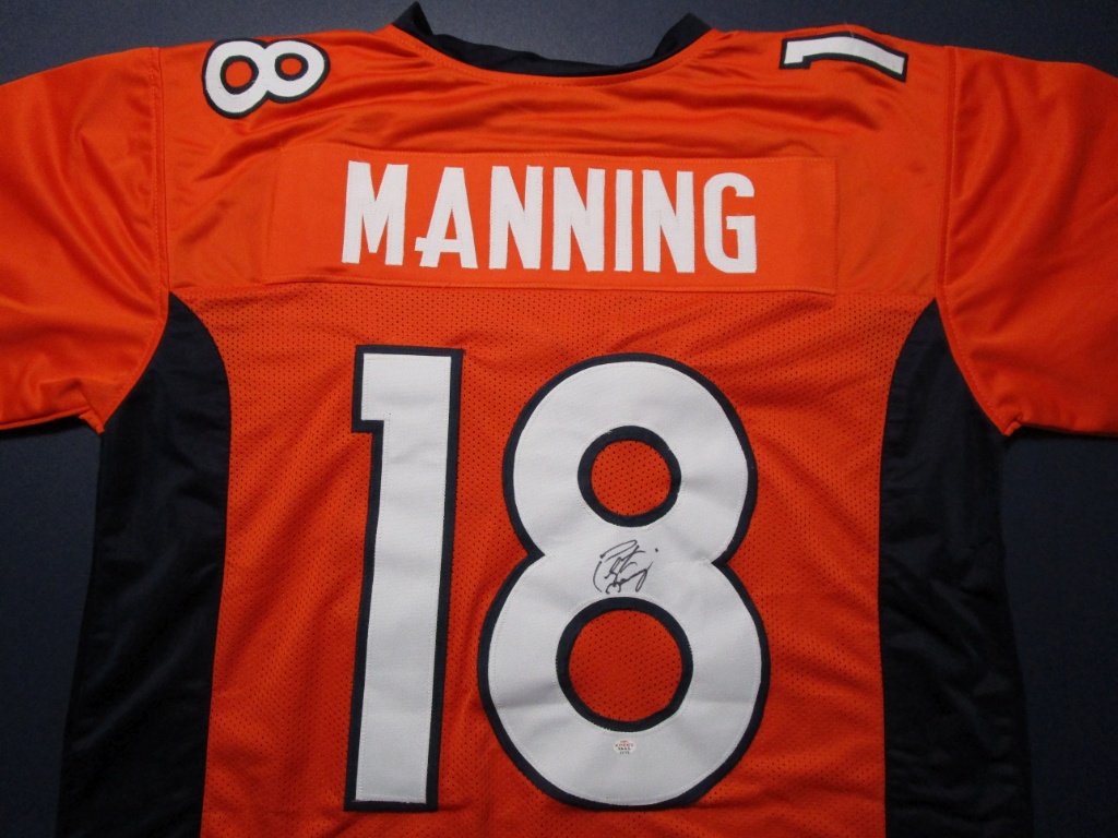 peyton manning signed broncos jersey