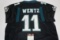 Carson Wentz, Philadelphia Eagles, Pro Bowler, Autographed Football Jersey w COA