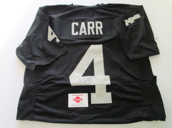 Derek Carr, Oakland Raiders Quarterback, 3 time Pro Bowler, Autographed Jersey w COA